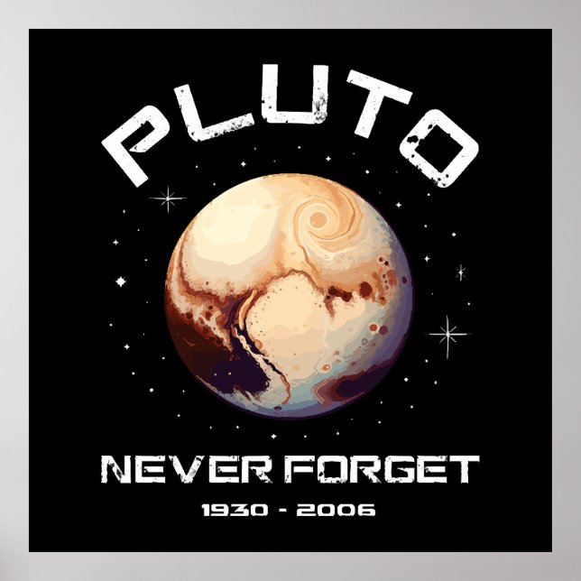 Pluto Never Forget Poster (Vorne)