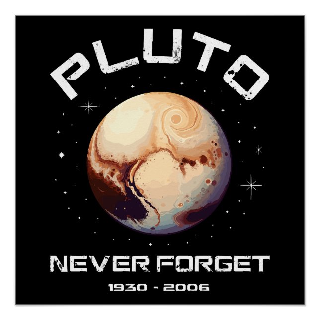 Pluto Never Forget Poster (Vorderseite)