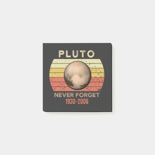 pluto nie vergessen, eris, mond, astronomo, astron post-it klebezettel (Vorderseite)