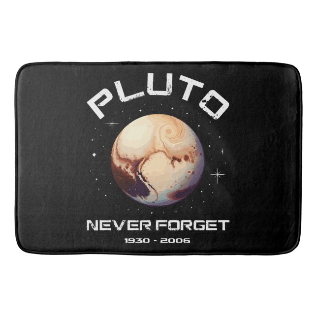 Pluto Niemals Vergessen Badematte (Vorderseite)