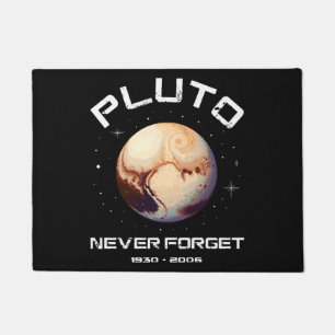 Pluto niemals vergessen fußmatte