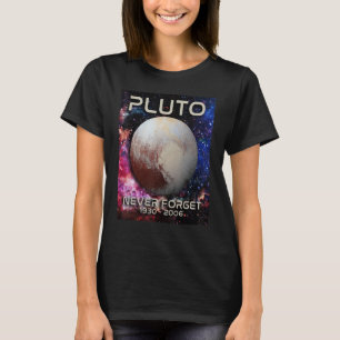 Pluto niemals vergessen Retro Raumfahrt-Ingenieur T-Shirt