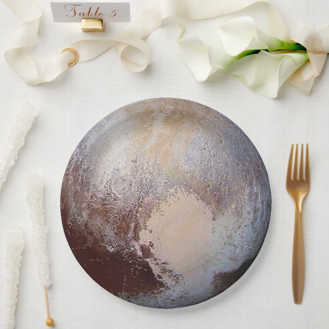 Pluto paperplate from the Cosmic Party Collection  Pappteller (Hochzeit)