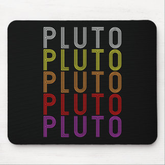 Pluto Planet Retro Vintag Astronomie T - Shirt Mousepad