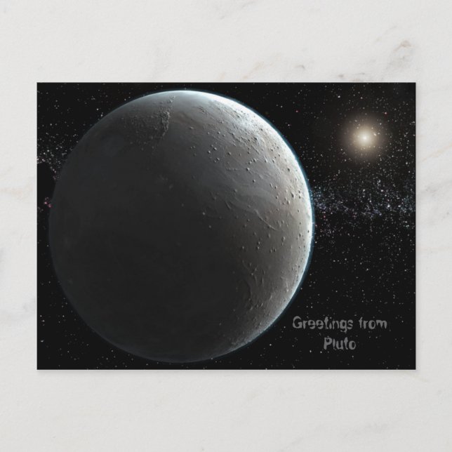 Pluto Postkarte (Vorderseite)