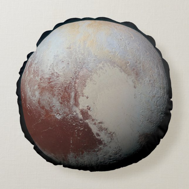 Pluto Rundes Kissen (Vorderseite)