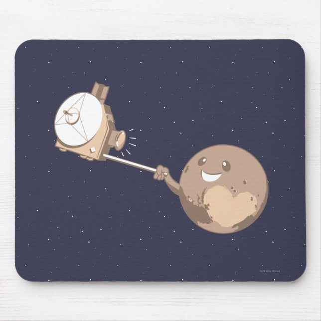 Pluto Selfie Mousepad (Vorne)