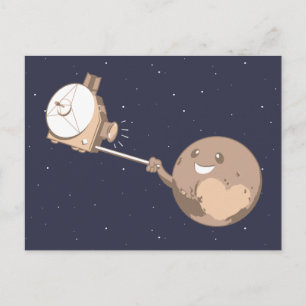 Pluto Selfie Postkarte