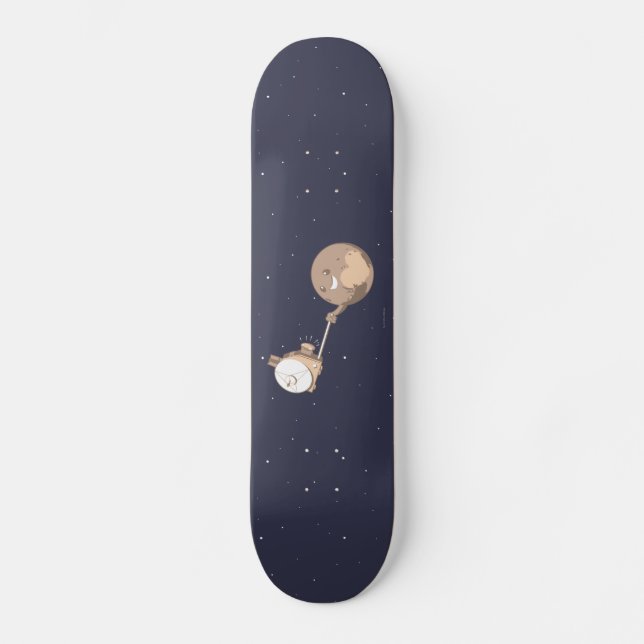 Pluto Selfie Skateboard (Vorderseite)