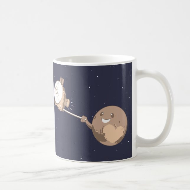 Pluto Selfie Tasse (Rechts)