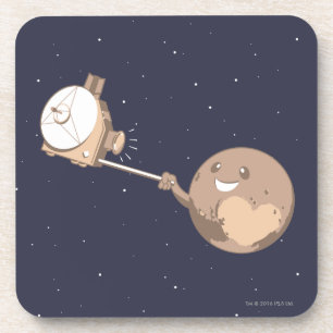 Pluto Selfie Untersetzer