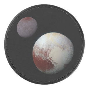 Pluto und Charon 9. oder Zwergplanet Sonnensystem Eishockey Puck