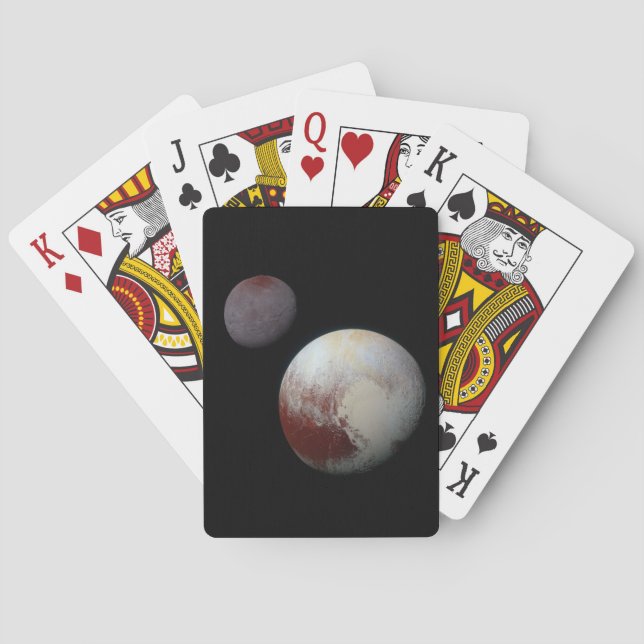 Pluto und Charon 9. oder Zwergplanet Sonnensystem Spielkarten (Rückseite)
