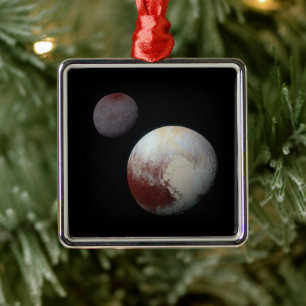 Pluto und Charon 9. Planet oder Zwergplanet Sonnen Ornament Aus Metall