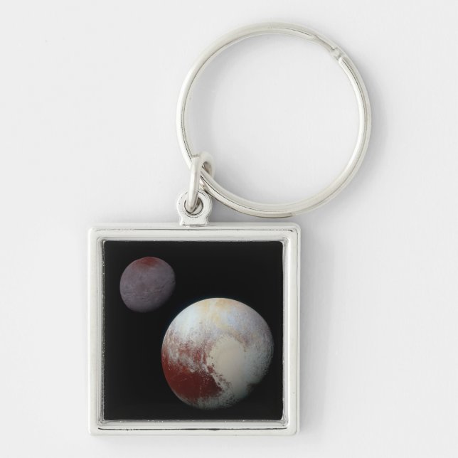 Pluto und Charon 9. Planet oder Zwergplanet Sonnen Schlüsselanhänger (Vorne)