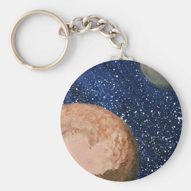 Pluto und Charon Schlüsselanhänger (Vorne)