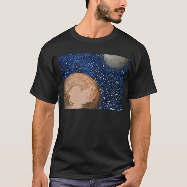 Pluto und Charon T-Shirt (Vorderseite)