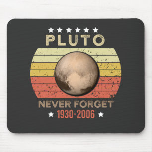Pluto Vergessen Sie 1930-2006 nie Mousepad