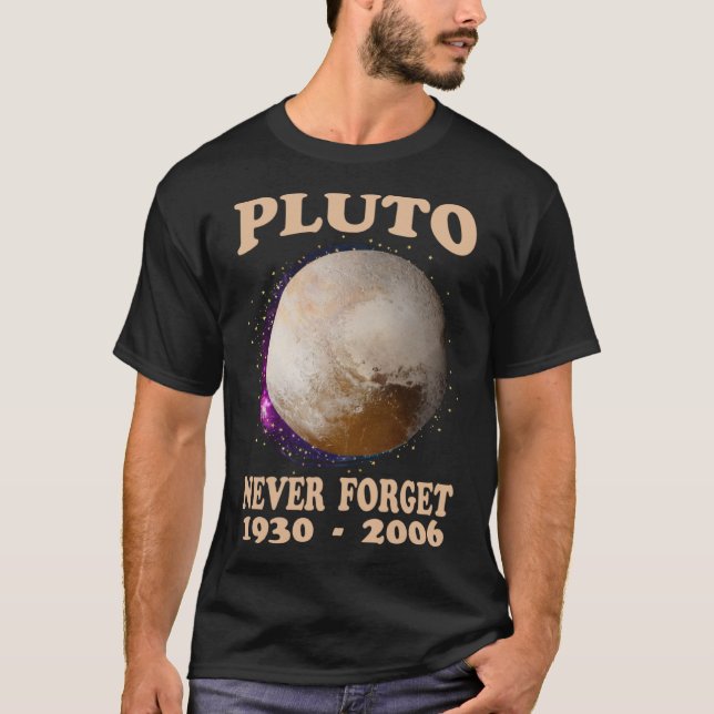 Pluto Vergessen Sie 1930 2006 nie T-Shirt (Vorderseite)