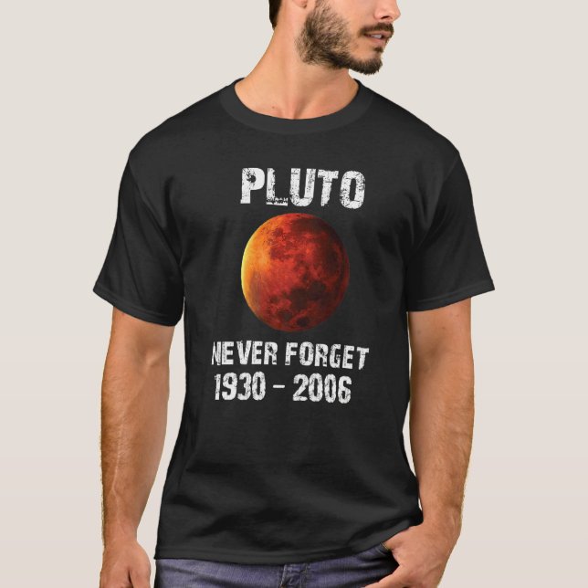 Pluto Vergessen Sie 1930 2006 Vintag T-Shirt (Vorderseite)