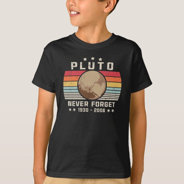 Pluto Vergessen Sie nie 1930 - 2006 Retro Funny Sp T-Shirt (Vorderseite)
