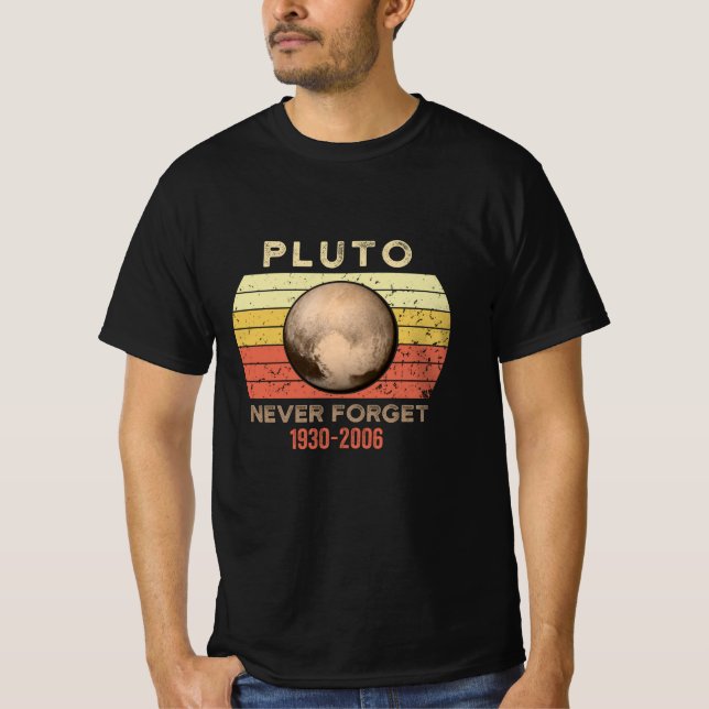 Pluto Vergessen Sie nie 1930 - 2006 T-Shirt (Vorderseite)