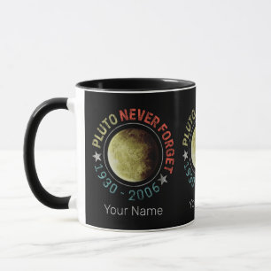 Pluto Vergessen Sie nie 1930-2006 Vintag Planet Re Tasse