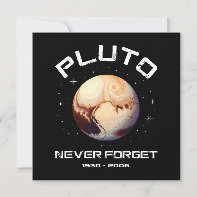 Pluto vergiss nie (Vorderseite)