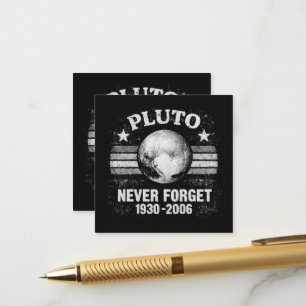 Pluto vergiss nie begleitkarte