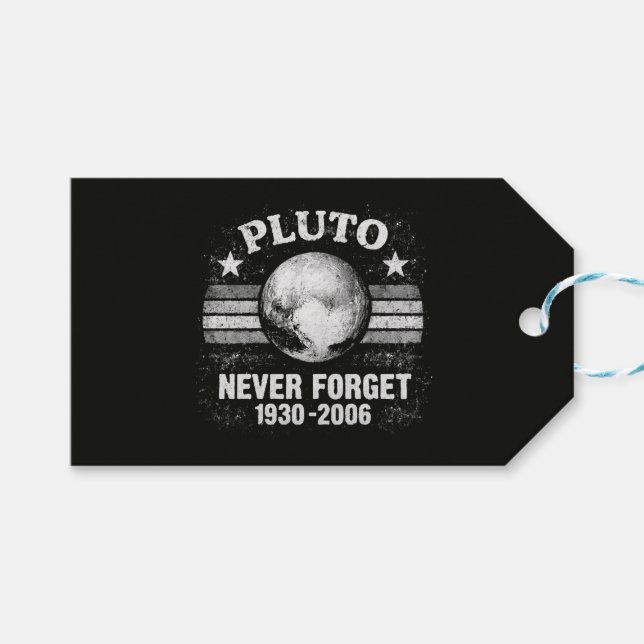 Pluto vergiss nie geschenkanhänger (Vorderseite (Horizontal))