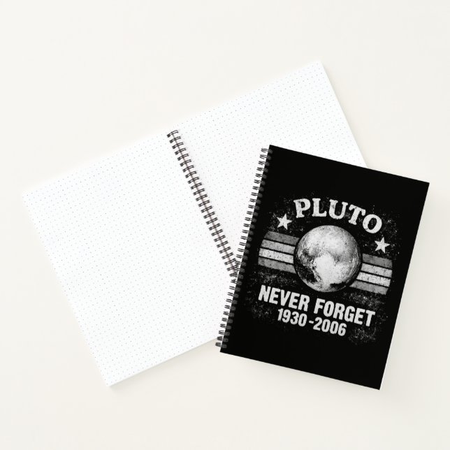 Pluto vergiss nie notizbuch (Innenseite)