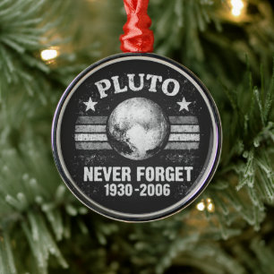 Pluto vergiss nie ornament aus metall