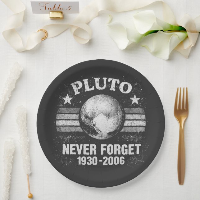 Pluto vergiss nie pappteller (Hochzeit)