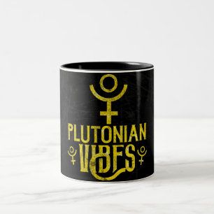 Pluto-Vibes Skorpion Astrologie Sternzeichen Pluto Zweifarbige Tasse