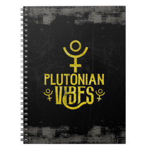 Pluto-Vibes Skorpion Astrologie Tierkreiszeichen P Notizblock