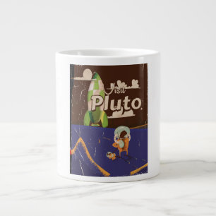Pluto Vintage Reiseplakat Jumbo-Tasse