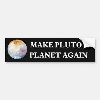 Pluto wieder zum Planeten machen Autoaufkleber