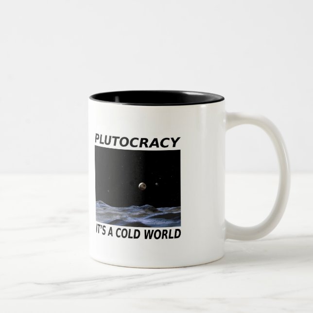 Plutocracy-Tasse Zweifarbige Tasse (Rechts)