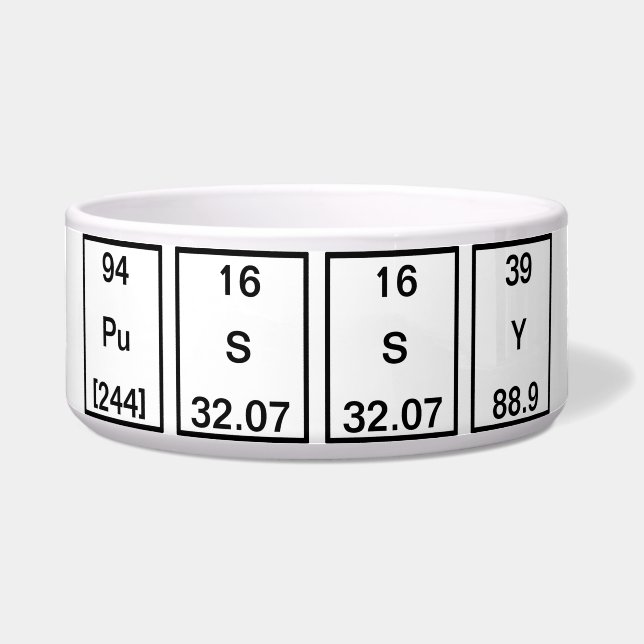 Plutonium-Natriumyttrium (PuSSY) Napf (Vorderseite)