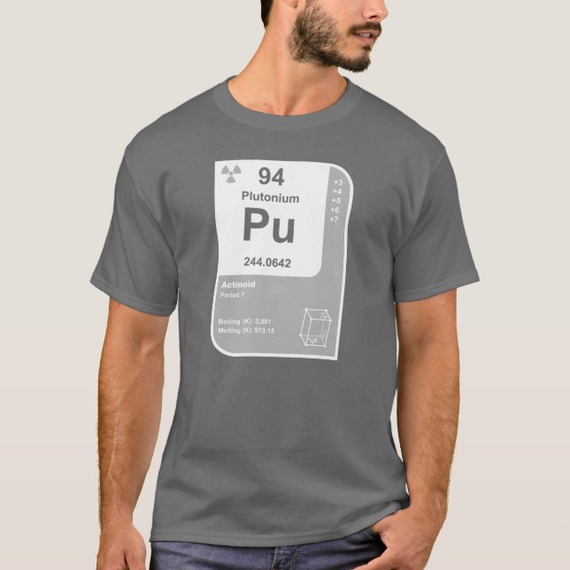 Plutonium (Pu) T-Shirt (Vorderseite)