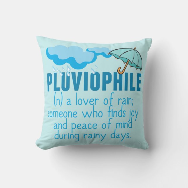 Pluviophile Kissen (Vorderseite)