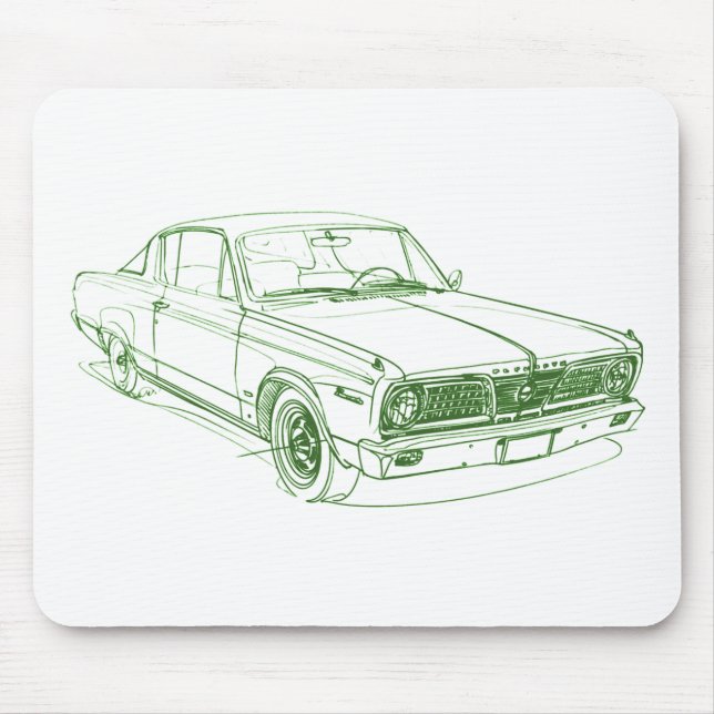 Ply Barracuda 1966 Mousepad (Vorne)