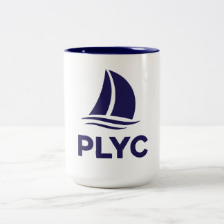 PLYC White Mug with Navy Interior Zweifarbige Tasse
