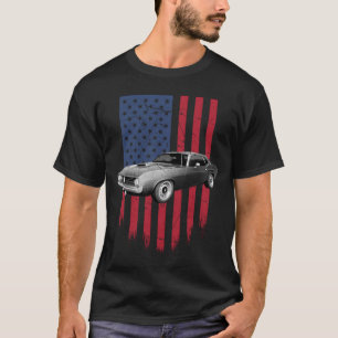 Plymouth Barracuda 1970 amerikanische Flagge T-Shirt