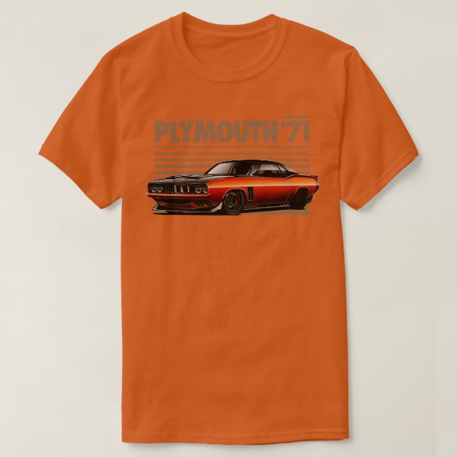 PLYMOUTH BARRACUDA T-Shirt (Design vorne)