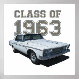 Plymouth-Coupé 1963 "Klasse von 1963". Poster