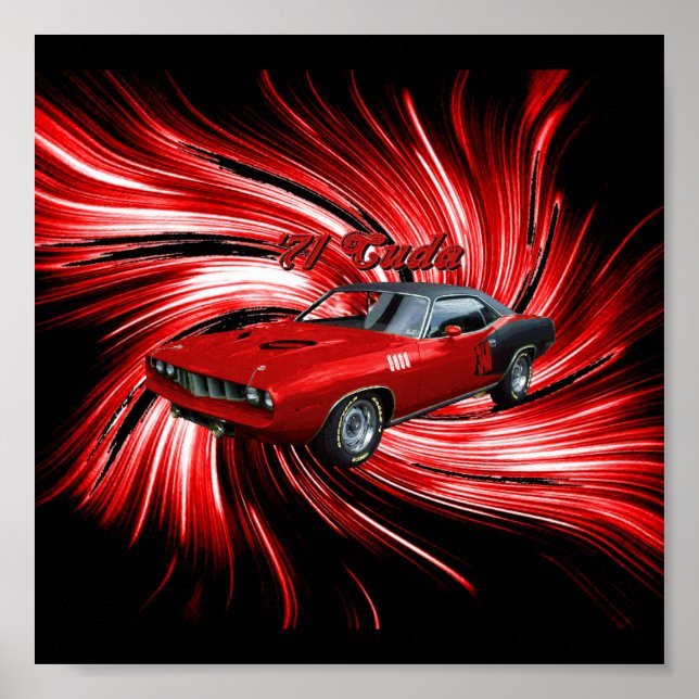 Plymouth Cuda Poster (Vorne)