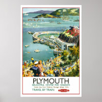 Plymouth Devon UK Großbritannien Vintage Reise