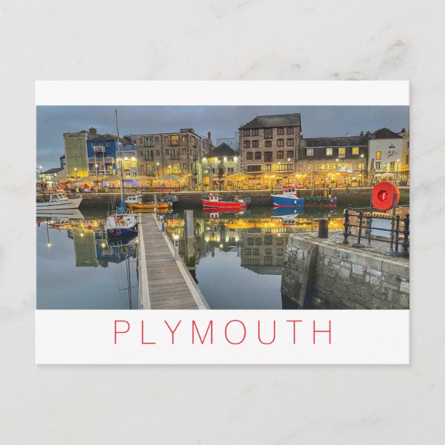 Plymouth Feiertagspostkarte (Vorderseite)