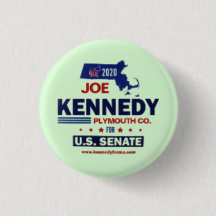 Plymouth Landkreis für Joe Kennedy 2020 Button